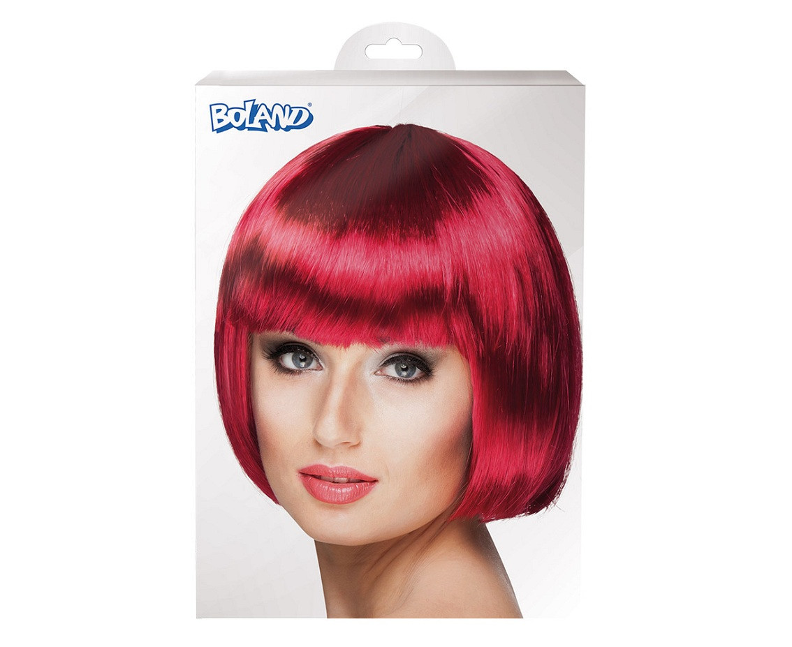 Cabaret Wig, ruby red