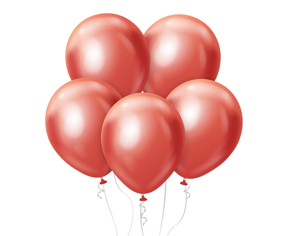 Balloons B&C 12", platinum light red, 7pcs