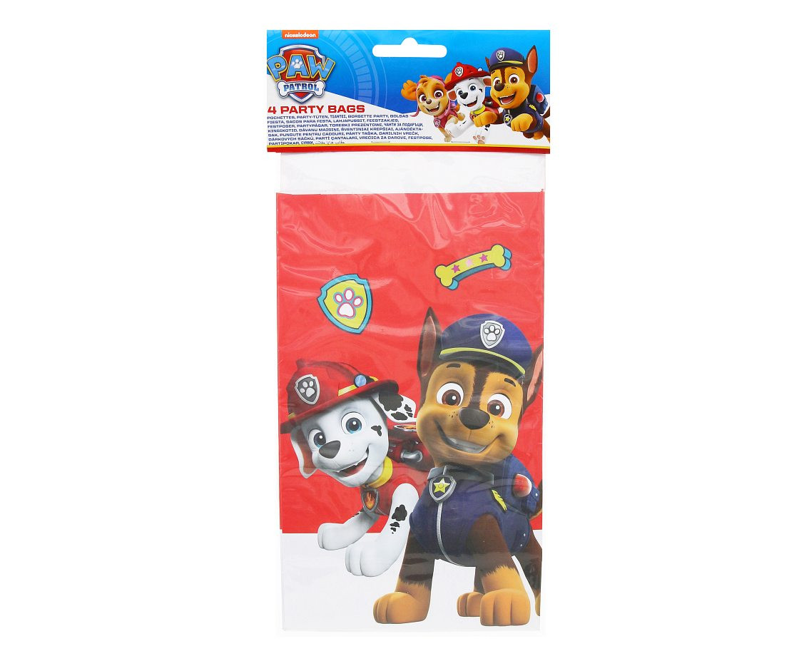 Gift bags Paw Patrol Ready For Action, 4 pcs EOL