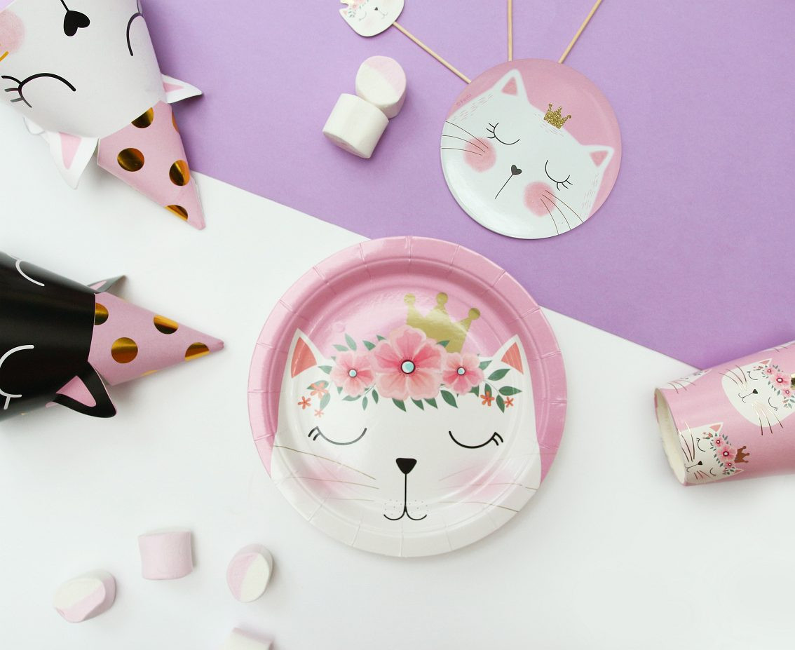 Paper cups Cat collection, 250 ml, 6 pcs