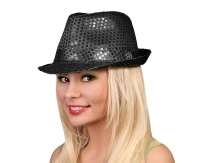 Hat, sequins, black