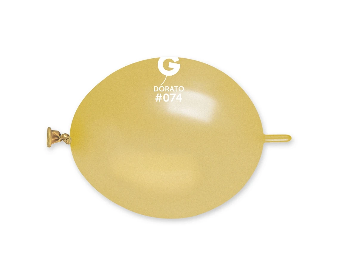 Balloons Gemar 6", for garlands metallic metallic gold dorato, 100pcs