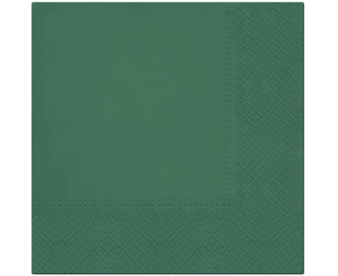 PAW Paper napkins PAW, solid Holly Green, 33x33cm / 20pcs.