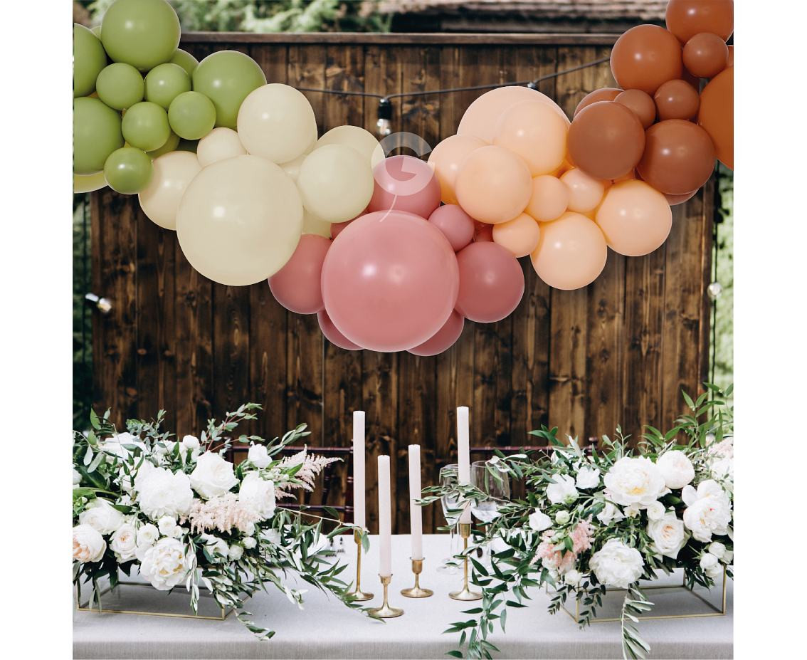 Balloons Gemar, diy garland boho + tape, 65pcs