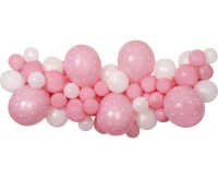 Balloons Gemar, diy garland baby pink + tape, 65pcs