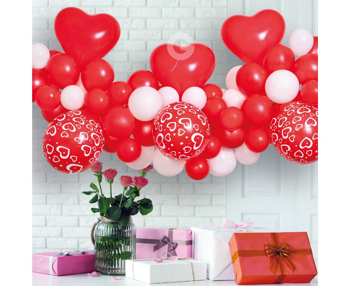 Balloons Gemar, diy garland love + tape, 65pcs