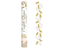 Canon confetti B&C Gold and white paper stripes / 40cm