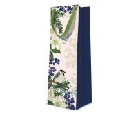 PAW Wine gift bag Christmas Sparrow, 12x10x37 cm EOL