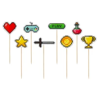 Picks Game On, total length 10 cm, 8 pcs