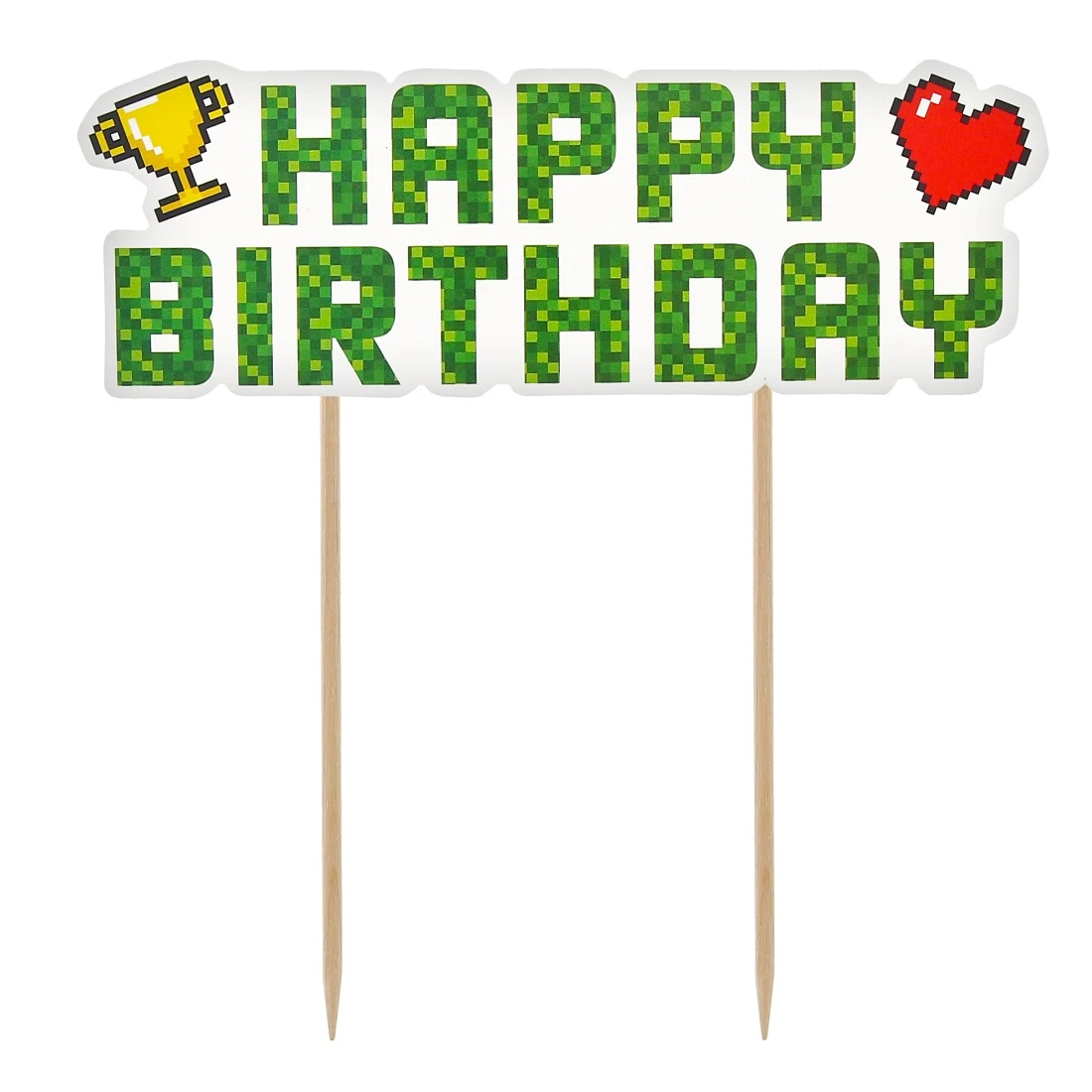 Cake topper Game On - Happy birthday