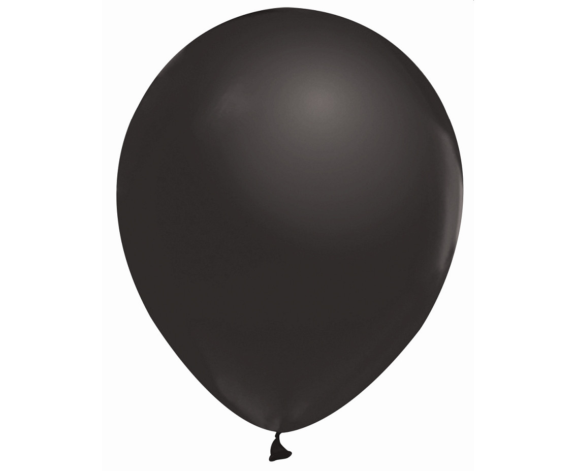 Balloons B&C 12", metallic black, 10pcs