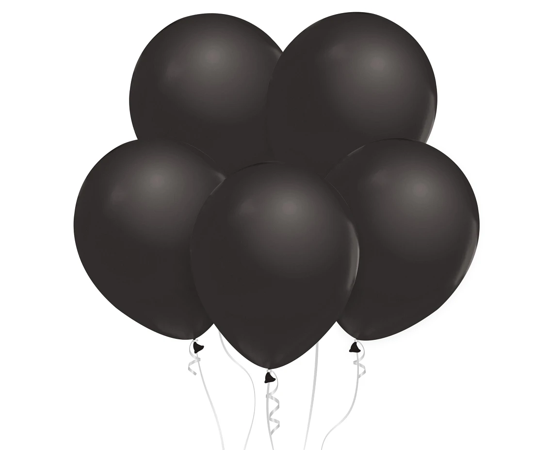 Balloons B&C 12", metallic black, 10pcs