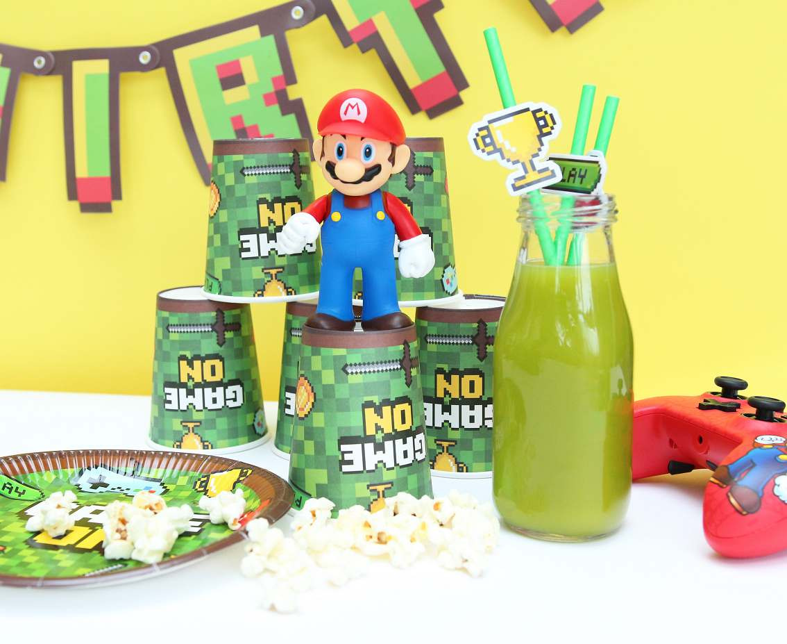 Paper straws Game On, 8 pcs