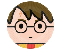 Paper plates Harry Potter, 23 cm, 8 pcs EOL