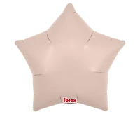 Foil balloon Ibrex Hel, star 15", Shell Pink, 5 pcs.