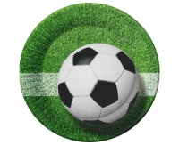 Paper plates Football, 18 cm, 6 pcs.