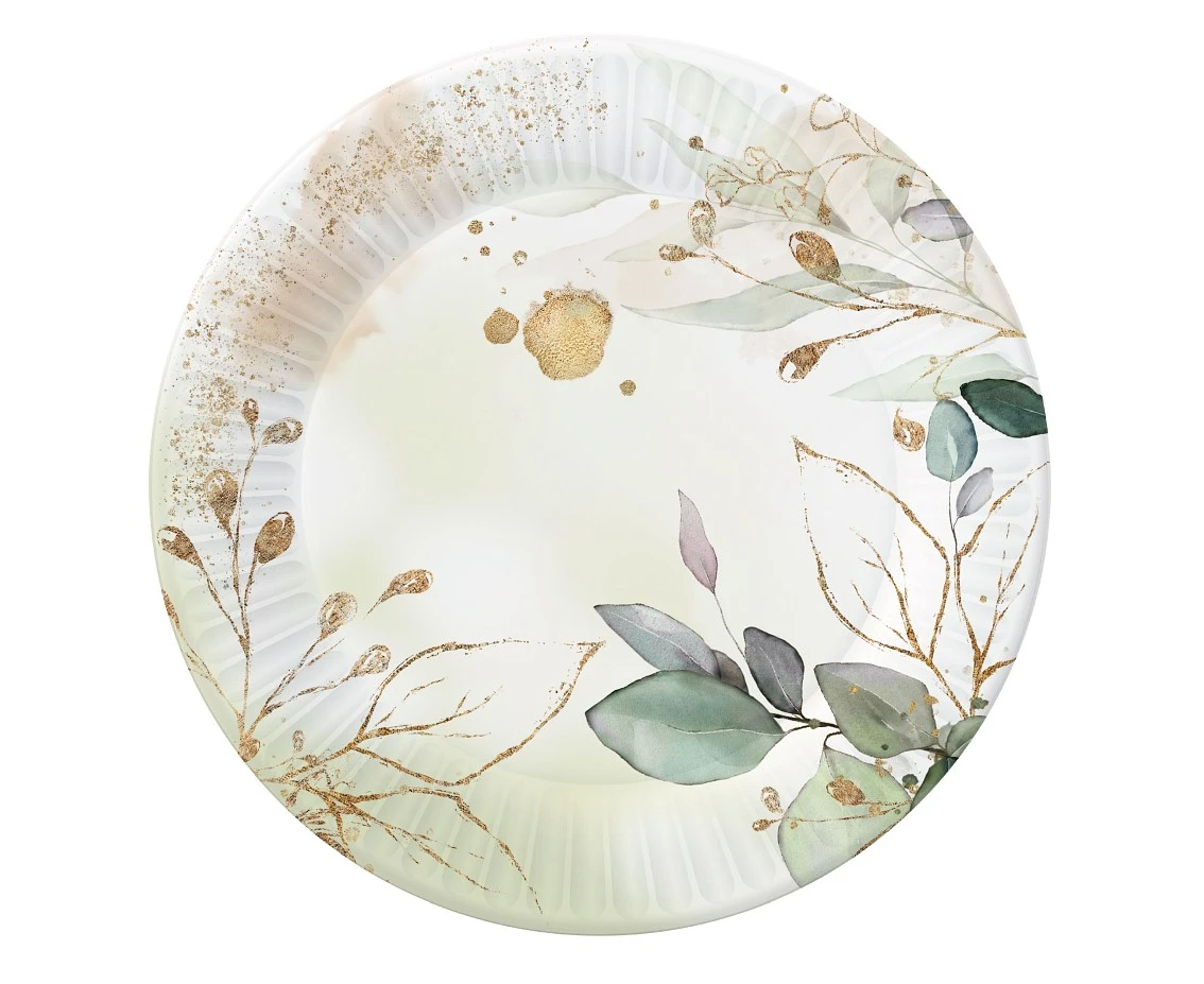 Paper plates Feelings, 18 cm, 6 pcs EOL