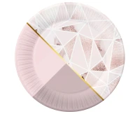 Paper plates Rose Chic, 18 cm, 6 pcs EOL
