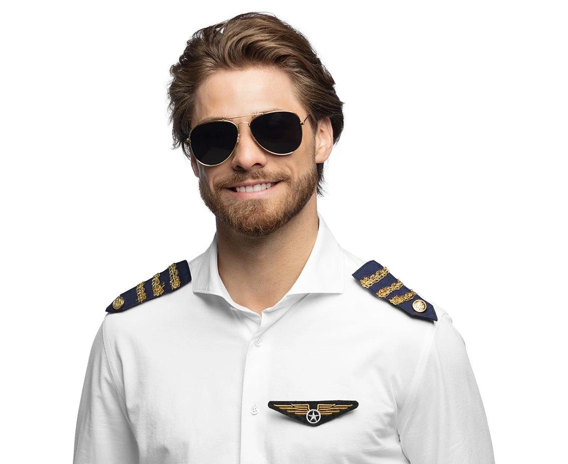 Set Pilot (glasses, badge and shoulder pieces)
