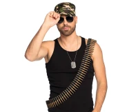 Set Soldier (cap, party glasses, necklace and bullet belt)