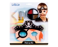 Make-up kit Pirate kid (Eye mask, grease face paint, make-up stick, sponge, applicator)