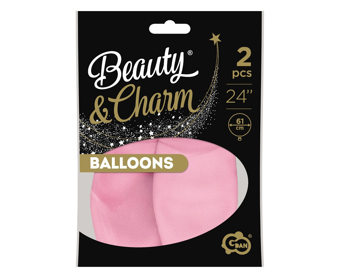 Balloons B&C 24", macaron light pink, 2pcs