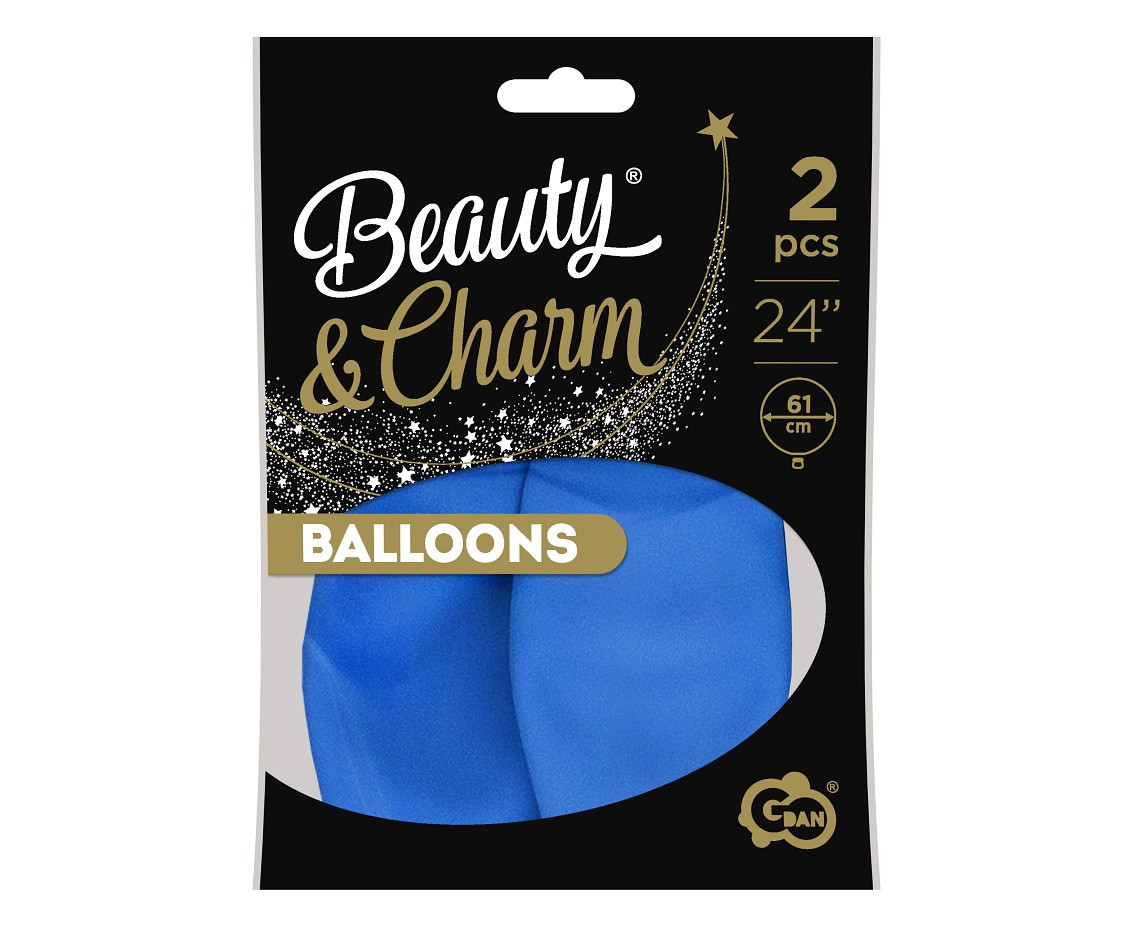 Balloons B&C 24", pastel blue, 2pcs