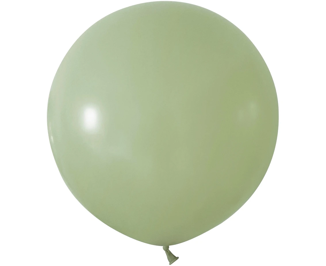 Balloons B&C 24", pastel gery-green, 2pcs