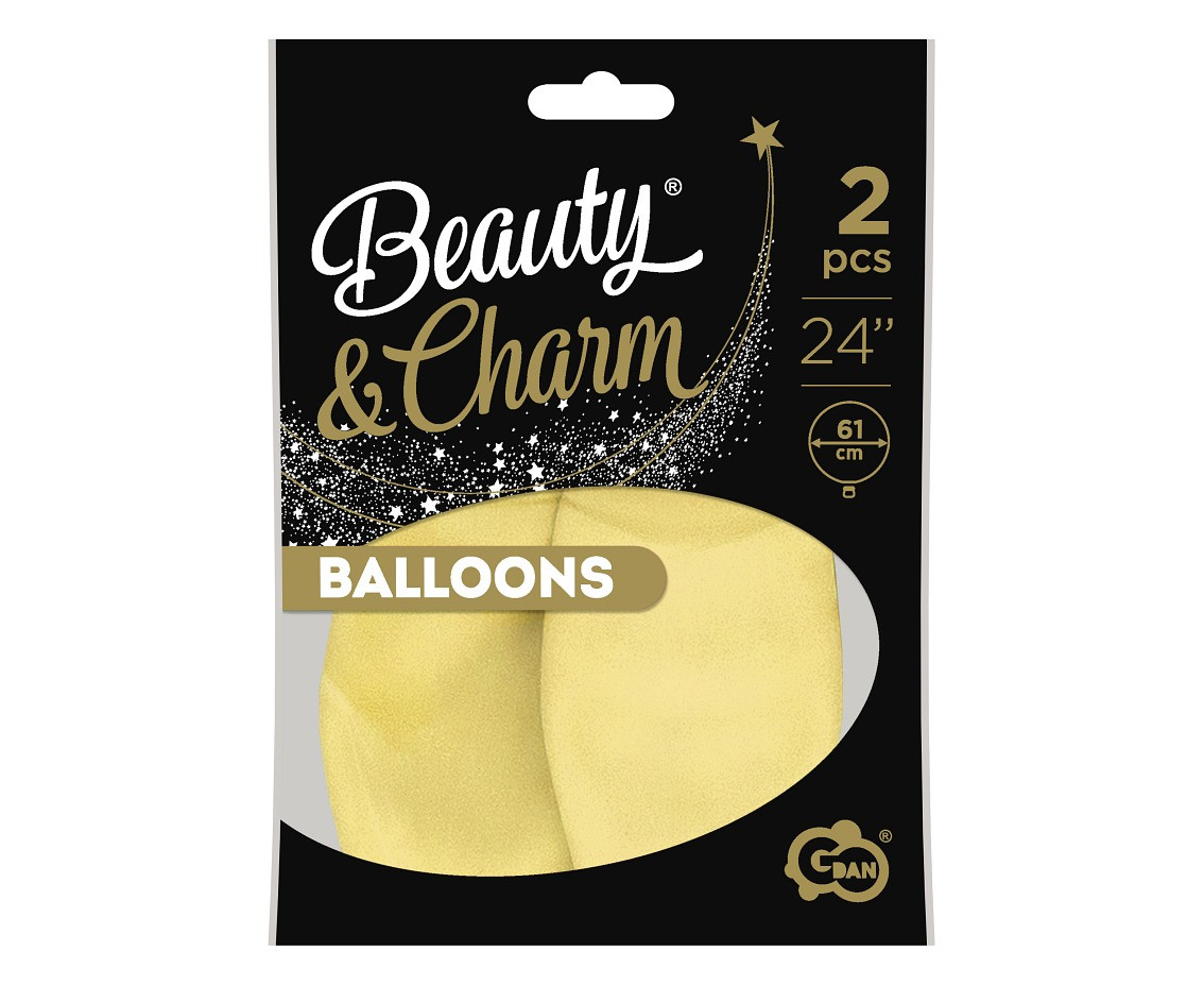Balloons B&C 24", macaron vanilla, 2pcs