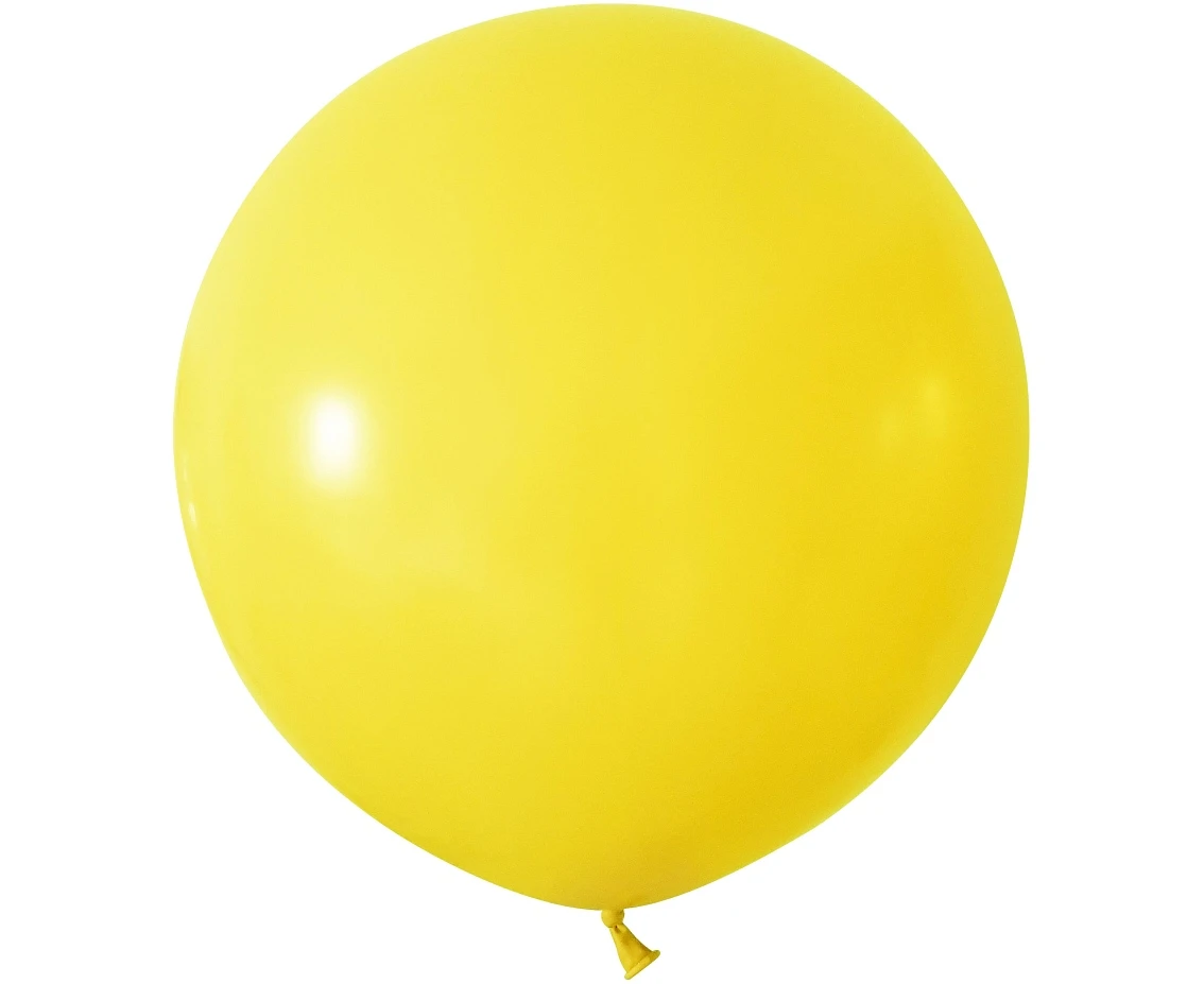 Balloons B&C 24", pastel yellow, 2pcs