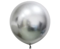 Balloons B&C 24", silver platinum, 2pcs