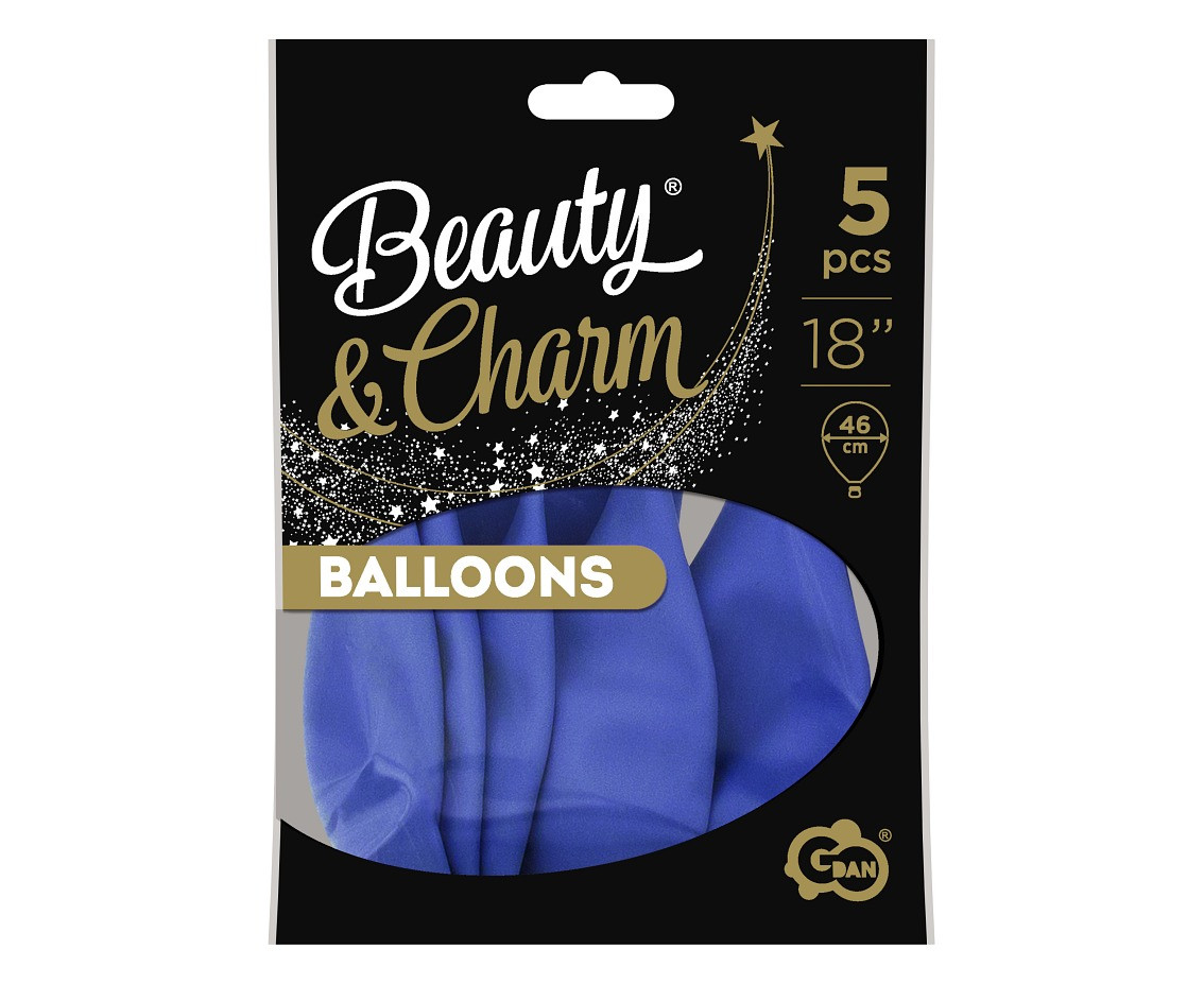 Balloons B&C 18", pastel blue, 5pcs