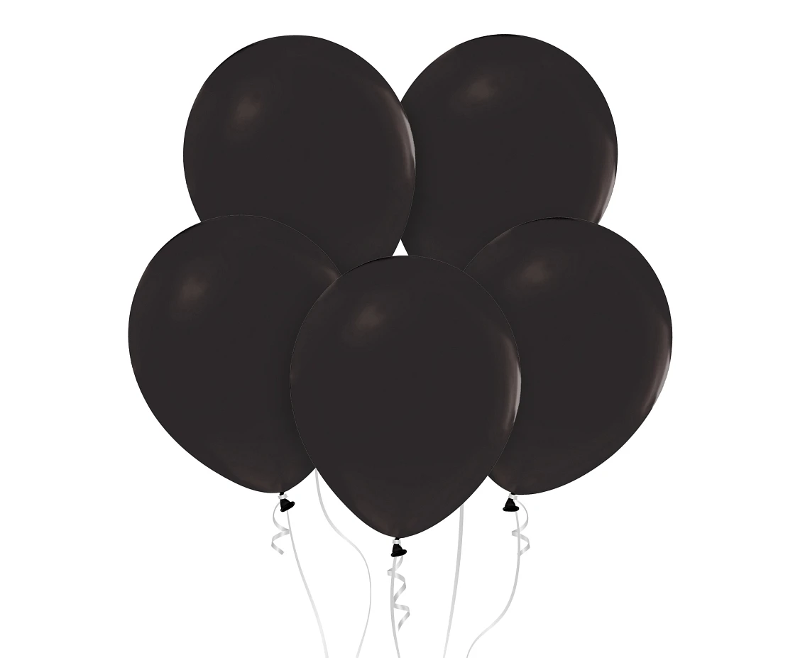 Balloons B&C 18",black pastel, 5pcs