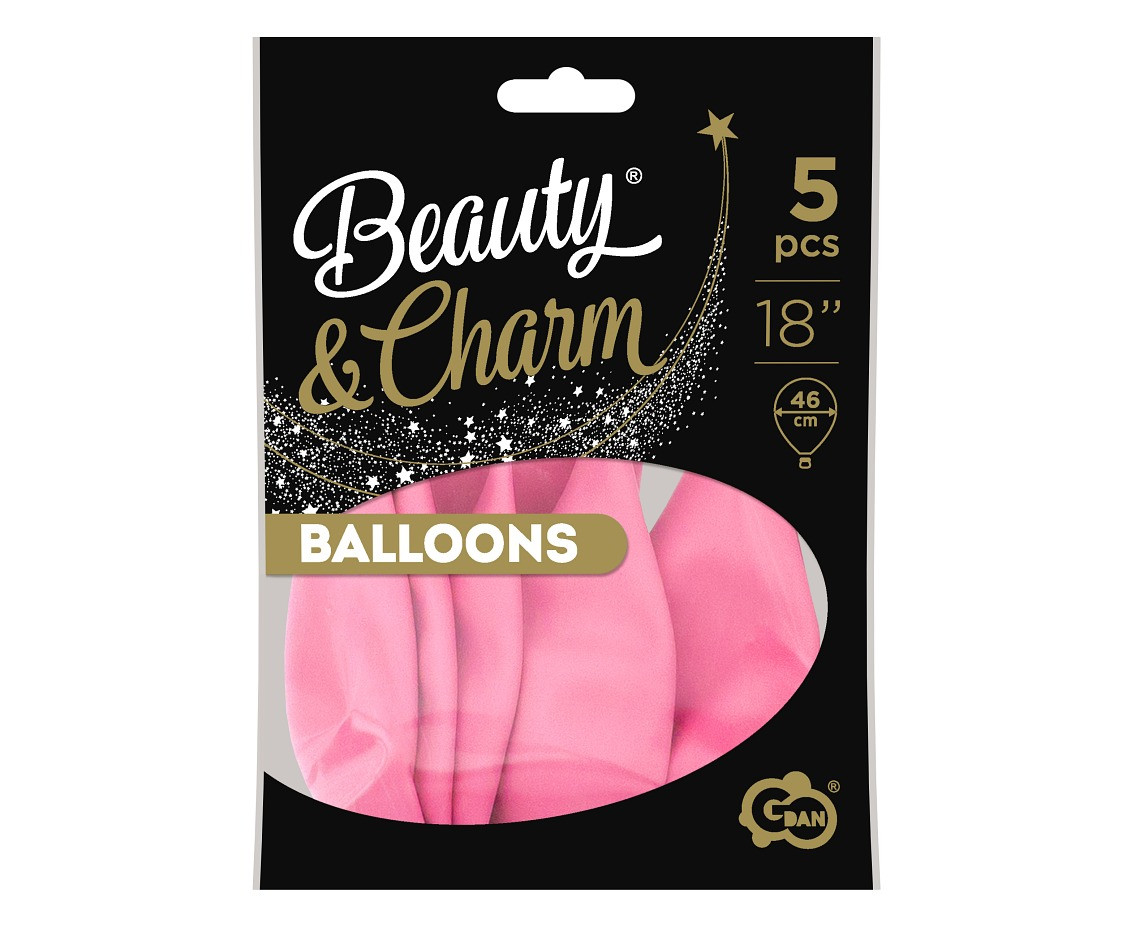 Balloons B&C 18", pastel pink, 5pcs