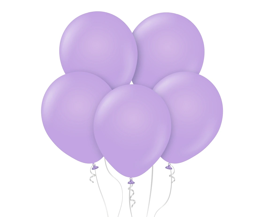 Balloons B&C 18", macaron lavender, 5pcs