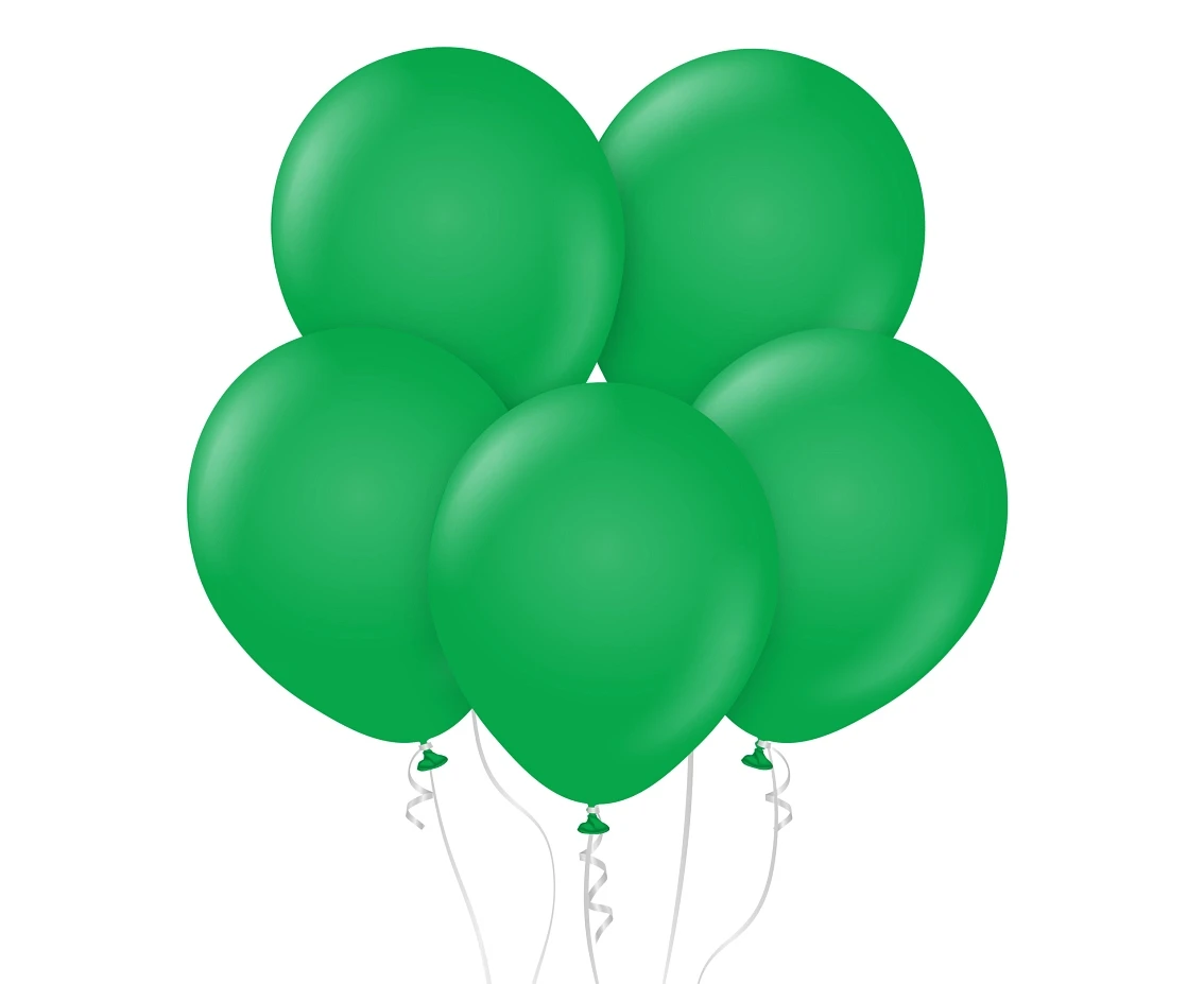 Balloons B&C 18", green pastel, 5pcs