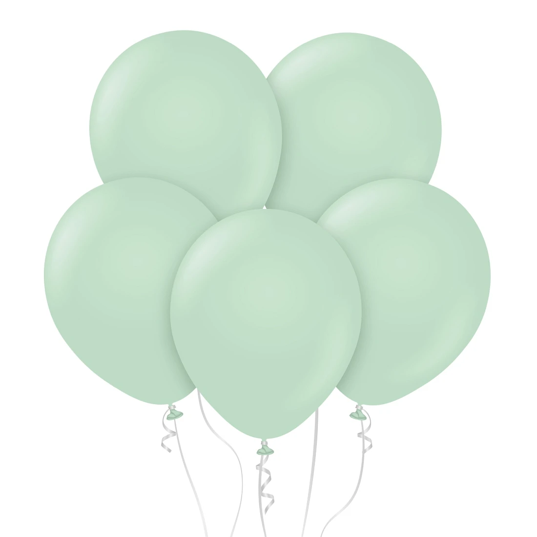 Balloons B&C 18", macaron green, 5pcs