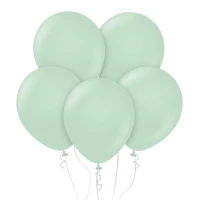 Balloons B&C 18", macaron green, 5pcs