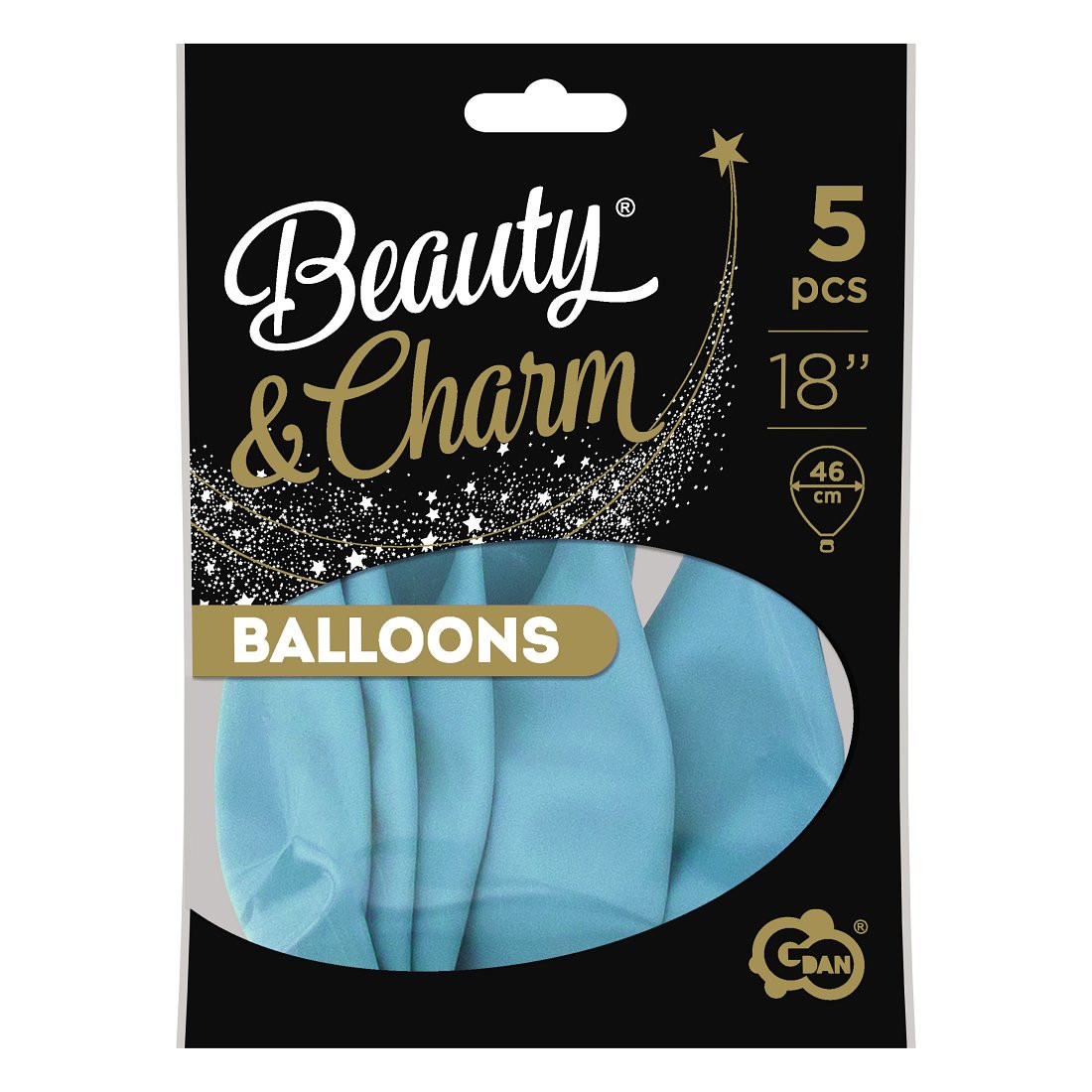 Balloons B&C 18", macaron blue, 5pcs