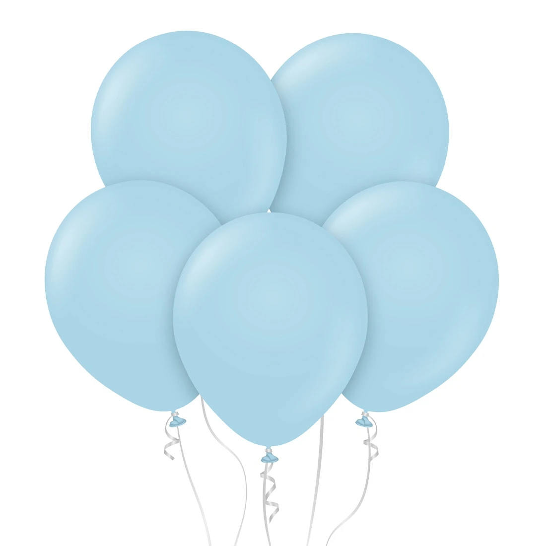 Balloons B&C 18", macaron blue, 5pcs