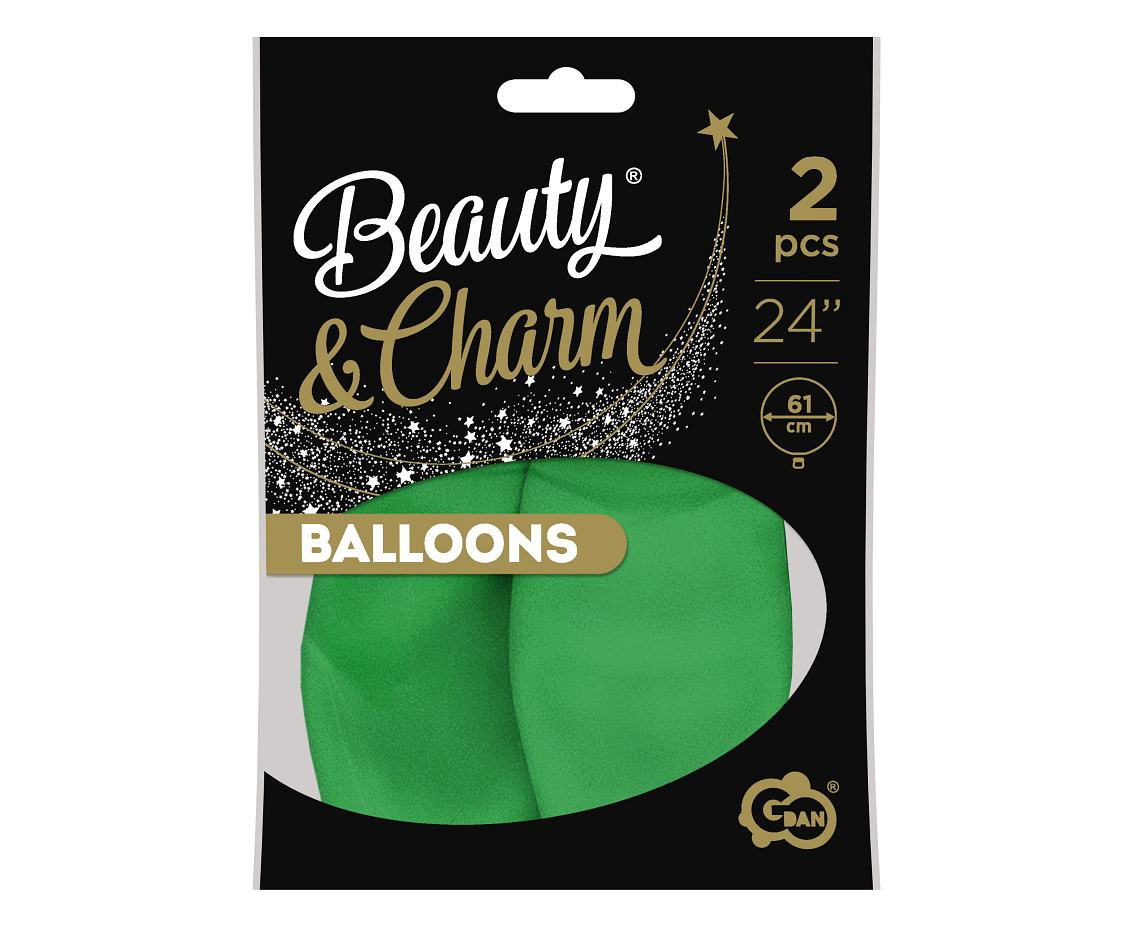 Balloons B&C 24", pastel green, 2pcs