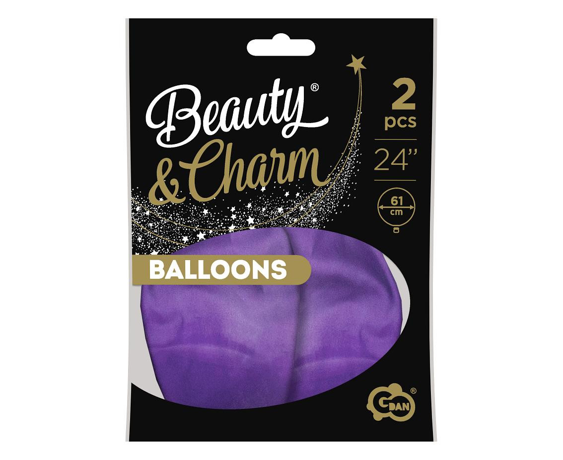 Balloons B&C 24", platinum light purple 61cm, 2pcs