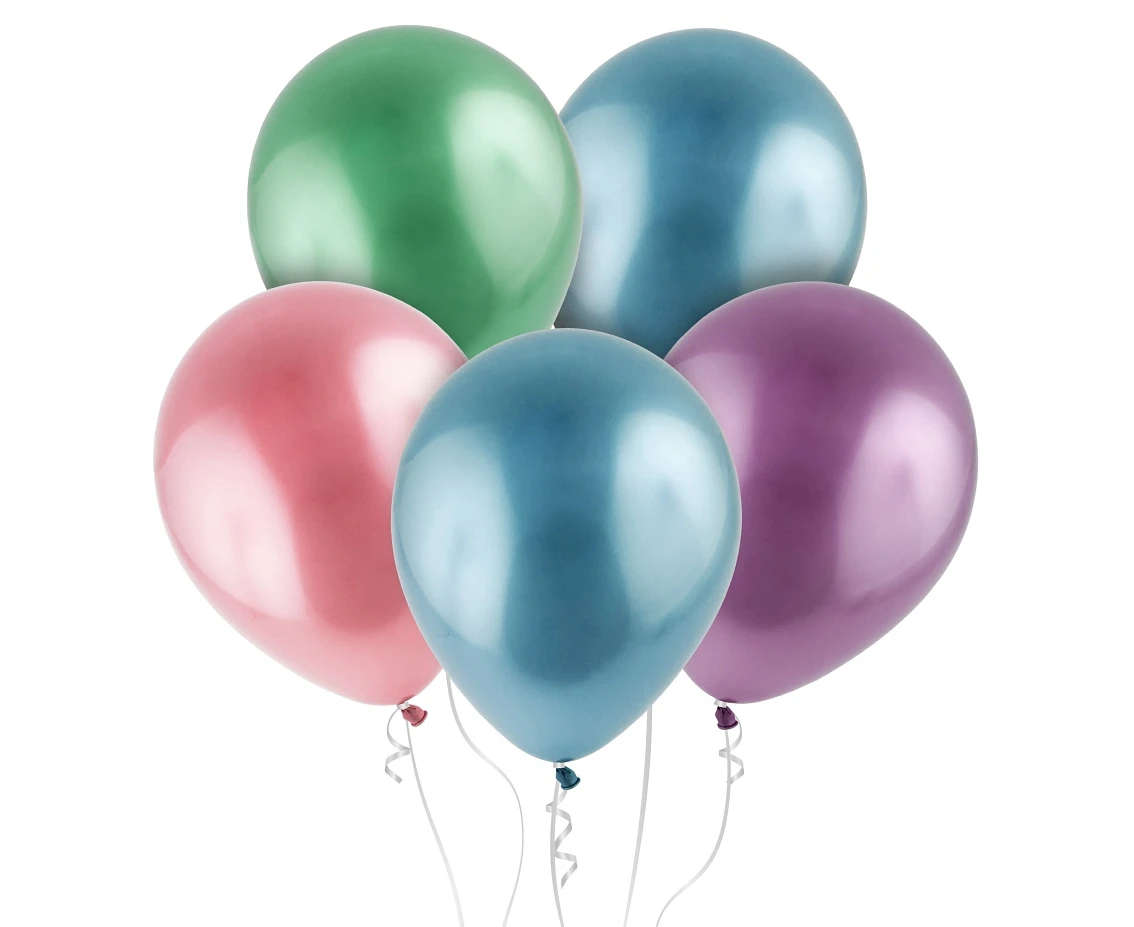 Balloons Elegant Party Mix, metallic platinum,12" / 100 pcs.