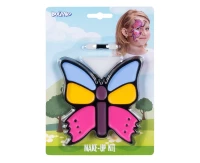 Set Make-up palette Butterfly kid (Grease face paint, sponge, applicator)