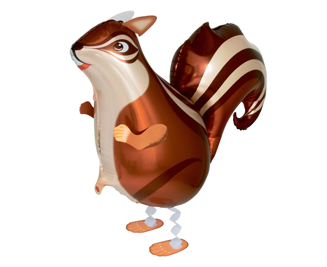 Foil balloon Squirrel, 55 x 51 cm, walking balloon EOL