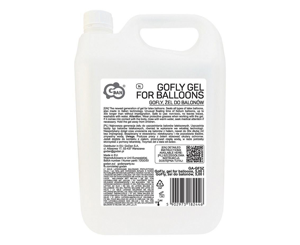 GoFly, gel for balloons, 5,00 l