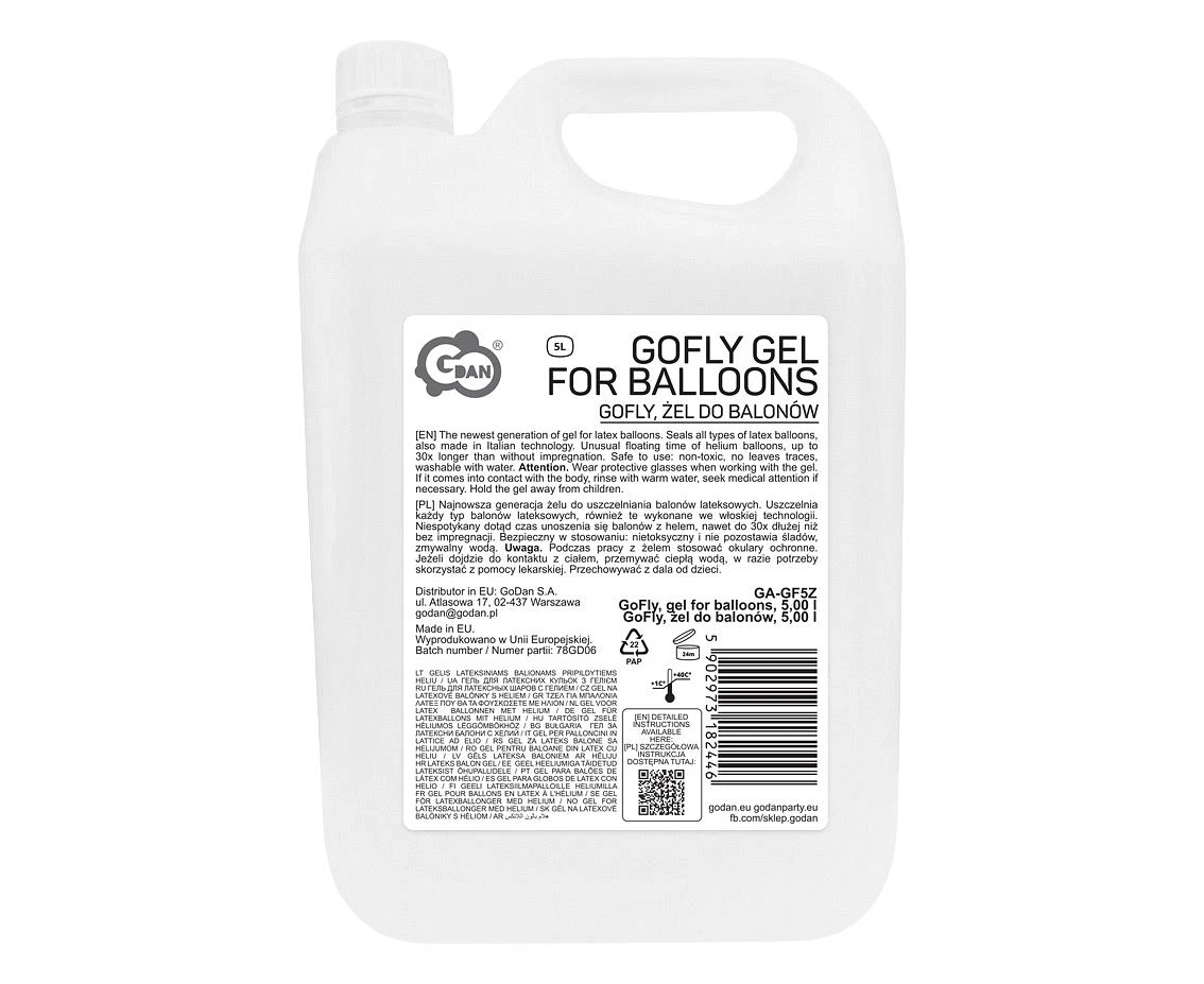 GoFly, gel for balloons, 5,00 l