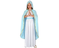 Maria role-play set for kids (dress, hooded cape, belt), size 110/120 cm