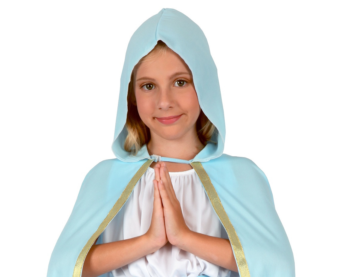Maria role-play set for kids (dress, hooded cape, belt), size 130/140 cm
