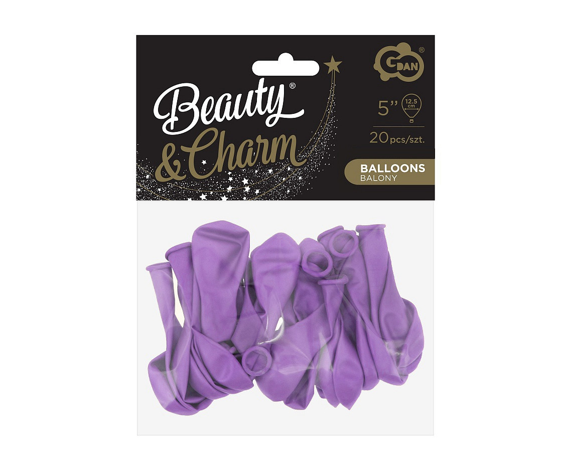 Balloons B&C 5", macaron lavender, 20pcs
